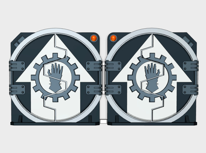 Mech Hands : Mark-2 APC Round Doors 3d printed