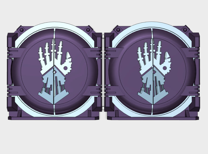 Cybornauts : Mark-1 APC Round Doors 3d printed