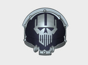 10 Iron Heads - T:4a Chaos Terminator Shoulders 3d printed