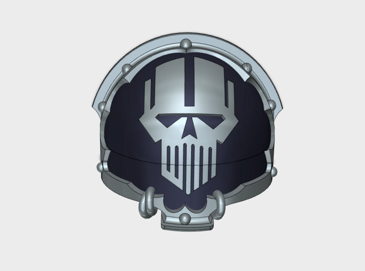 10 Iron Heads - T:4a Chaos Terminator Shoulders 3d printed