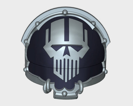 10 Iron Heads - T:4a Chaos Terminator Shoulders 3d printed