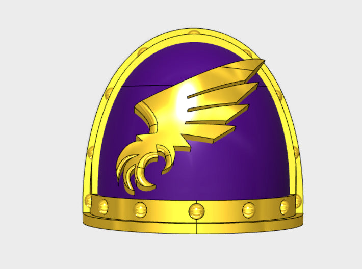 10x Winged Claw - G:2a Shoulder Pads 3d printed