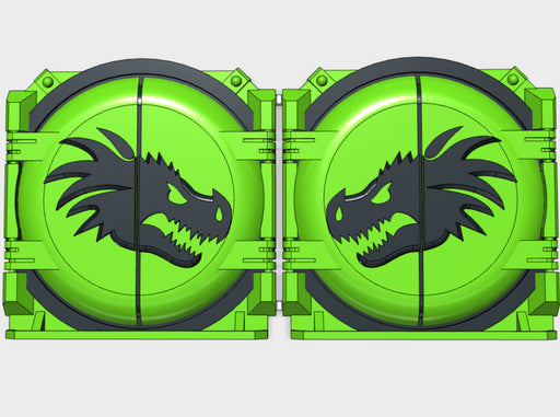 Dragon Head : Mark-1 APC Round Doors 3d printed