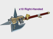 10x Right-handed BoltAxe: Guardian 3d printed