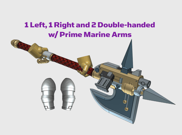 4x BoltAxe : Guardian - Prime Set 3d printed