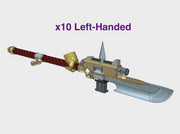 10x Left-handed BoltSpears : Guardian 3d printed