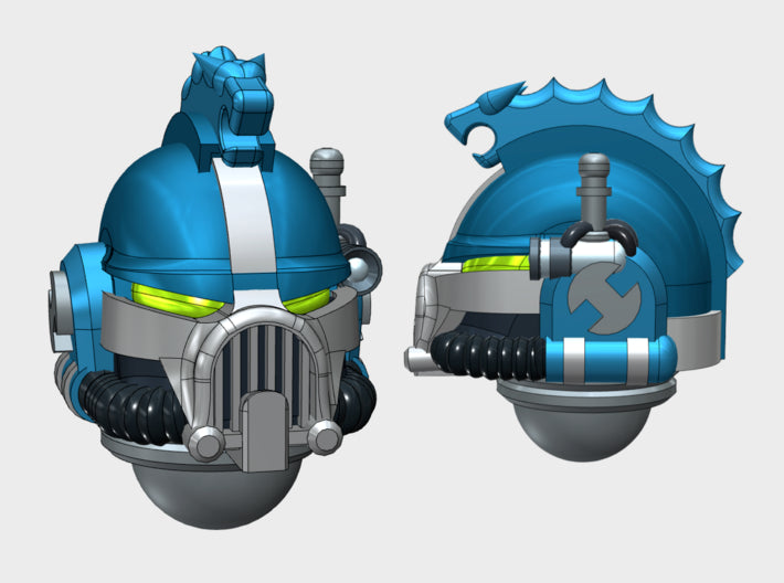 10x Serpent - G:8 Errant Coms Helm 3d printed