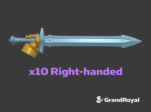 10x Right-handed Energy Sword : Volk 3d printed