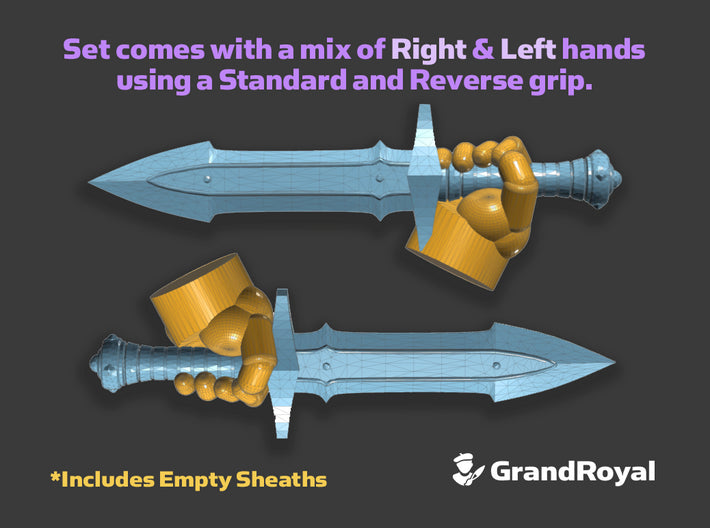 11x Combat Knife : Volk 3d printed