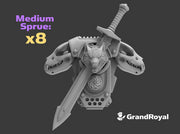 Sword-mounted Wolf Skull GR:1a Volkpacks 3d printed