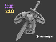 Sword-mounted Wolf Skull GR:1a Volkpacks 3d printed