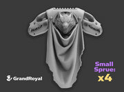 Caped Wolf Skull - GR:1a Volkpacks 3d printed