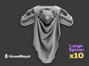 Caped Wolf Skull - GR:1a Volkpacks 3d printed