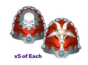 5x Angry Goats - G:11c Tech Pauldron Sets 3d printed