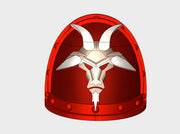 10x Angry Goats - G:2a Shoulder Pads 3d printed