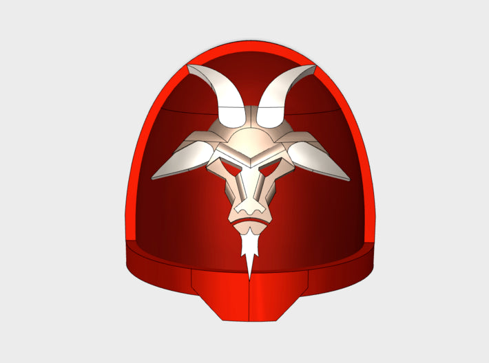 10x Angry Goats - G:11a Shoulder Pads 3d printed