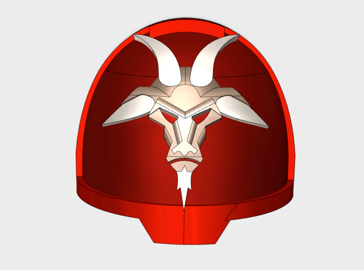 10x Angry Goats - G:13a Shoulder Pads 3d printed