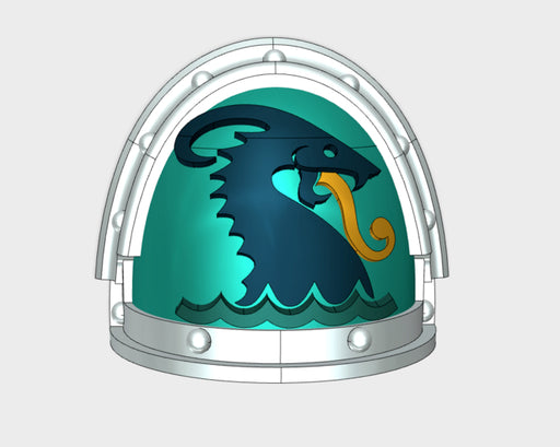 10x Sea Kings - G:3a Right Shoulders 3d printed