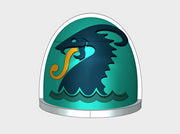 10x Sea Kings - G:4a Shoulder Pads 3d printed