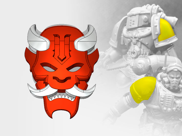 60x Oni Devils - Smaller Insignias (5mm) 3d printed