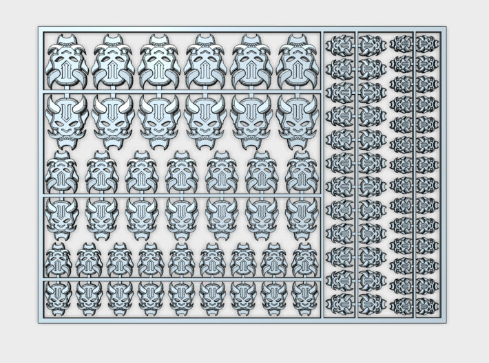 Oni Devils - Flat Vehicle Insignia pack 3d printed