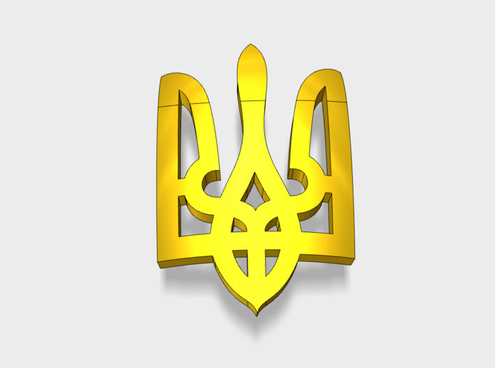 60x Defenders of the Tryzub - Shoulder Insignias 3d printed