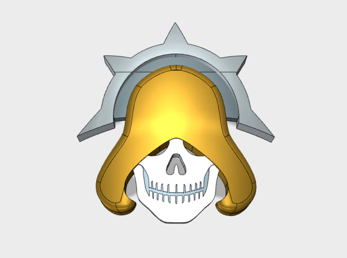 60x Cowled Wardens - Shoulder Insignia pack 3d printed