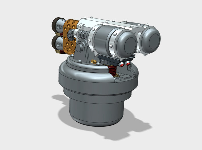 Heavy Scorcher - R2 Hatch Turrets 3d printed