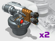 Heavy Scorcher - R2 Hatch Turrets 3d printed