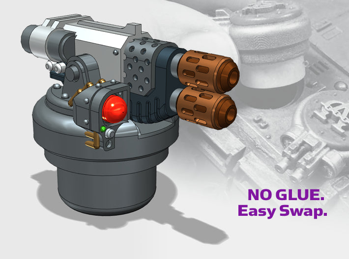 Heavy Melter - R2 Hatch Turrets 3d printed