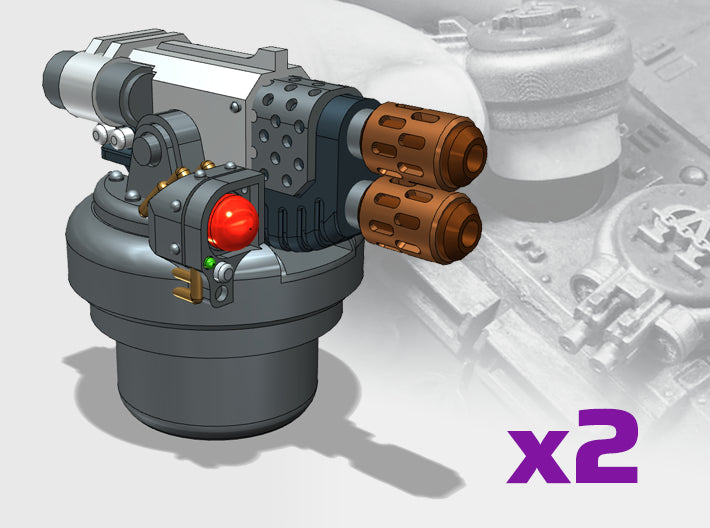 Heavy Melter - R2 Hatch Turrets 3d printed