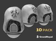 10x FDL:C3 Hooded Females w/Respirators 3d printed