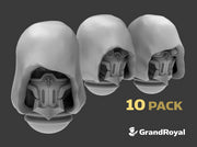 10x Base : 4th Coven Hooded Female Heads 3d printed