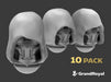 10x Base :C4 Hooded Female Heads w/Optics 3d printed