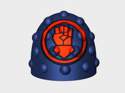 10x Kings Fist - G:6b Studded Shoulder Pads 3d printed