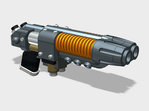 Prime: Mk1 Double-barreled Plasblaster 3d printed