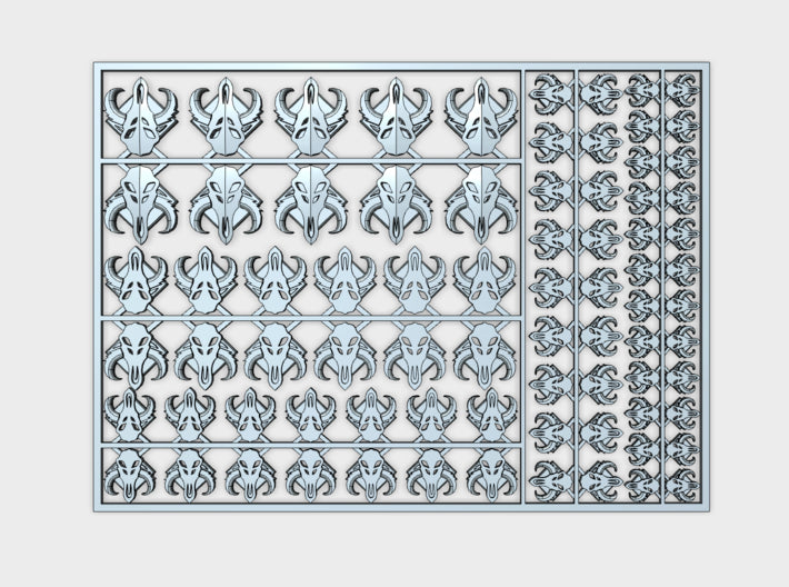 The Way - Flat Vehicle Insignia pack 3d printed