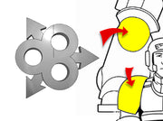 20x Sigil of Decay - Tiny Convex Insignias (3mm) 3d printed