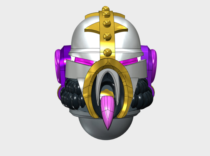 10x Teutonic : Screamer Helms - Set 1 3d printed