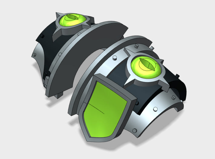 5x Evil Eye - T:2e Cataphractii w/Shoulder Shield 3d printed