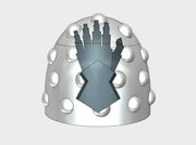 10x Steel Gauntlets - G:6s Studded Shoulder Pads 3d printed