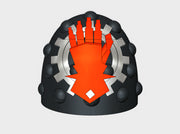 10x Machinists - G:6s Studded Shoulder Pads 3d printed