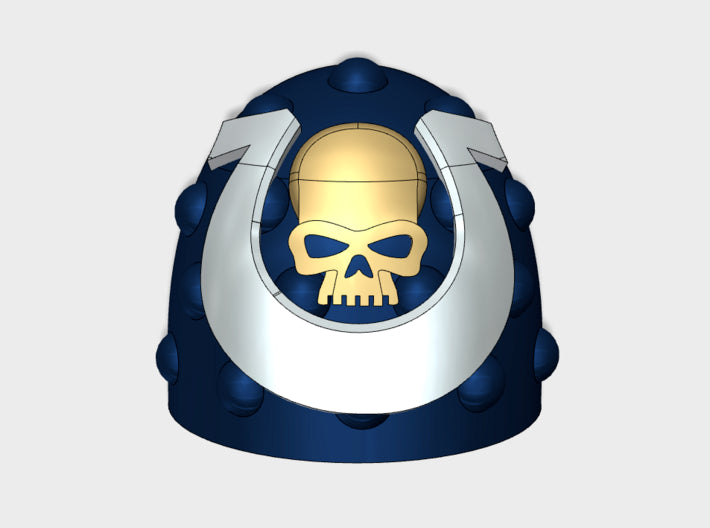 10x Ultra Legion - G:6s Studded Shoulder Pads 3d printed