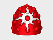 10x Sorcerer Sun - G:6b Studded Shoulder Pads 3d printed