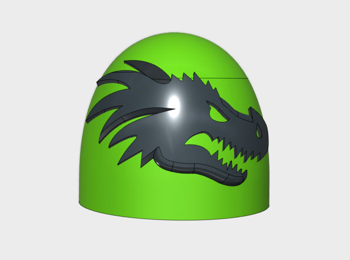 10x Dragon Head - G:5a Right Shoulders 3d printed