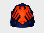 10x Red Raven - G:6b Studded Shoulder Pads 3d printed