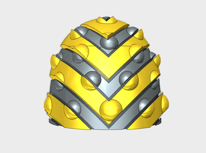 10x Chevron Lines - G:6b Studded Shoulder Pads 3d printed