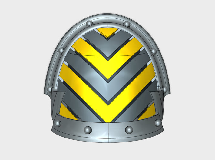 10x Chevron Down - Abhorrent Shoulder Pads 3d printed