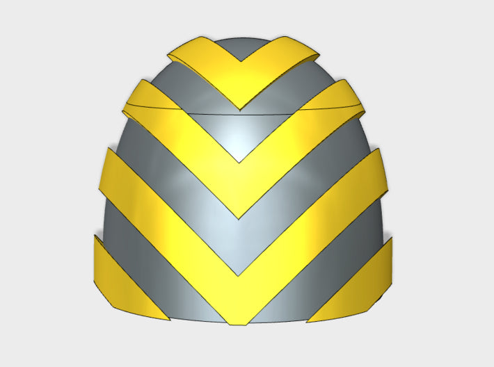 10x Chevron Lines - G:5a Shoulder Pads 3d printed