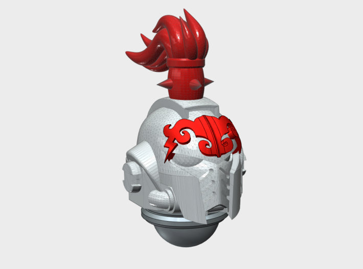 10x Storm Legion - Plume G:10 Prime Helmets 3d printed